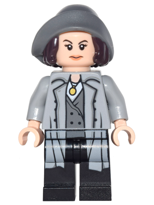 Tina Goldstein - Light Bluish Gray Trench Coat, Hair with Hat – ДАЙМЕНШЪНС