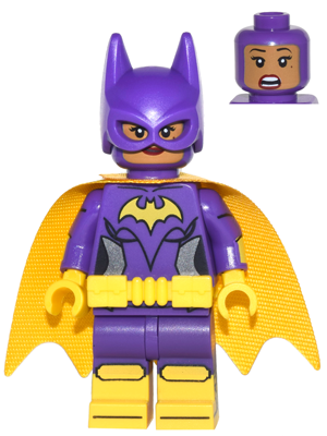 Batgirl (Medium Nougat) - Minifigure, Yellow Cape, Smirk / Surprised – ДАЙМЕНШЪНС