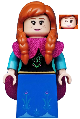 Anna, Disney, Series 2 (Minifigure Only without Stand and Accessories) – КОЛЕКЦИОНЕРСКИ МИНИФИГУРКИ