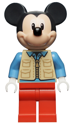 Mickey Mouse - Tan Safari Vest, Medium Blue Shirt – ДИСНИ