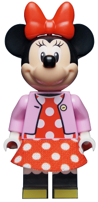 Minnie Mouse - Bright Pink Jacket, Red Polka Dot Dress, Red Bow – ДИСНИ