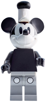 Mickey Mouse - Vintage, Light Bluish Gray Legs, White Hat with Black Top – ДИСНИ