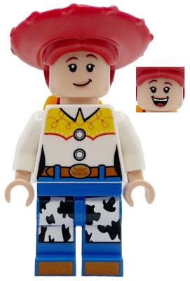 Jessie - Normal Legs, Minifigure Head and Bow, Printed Dark Orange Boot Tips – ДИСНИ