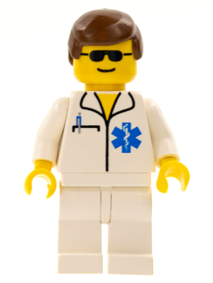 Doctor - EMT Star of Life, White Legs, Brown Male Hair, Sunglasses – ГРАДСКИ