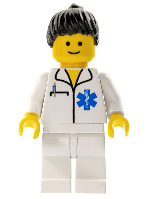 Doctor - EMT Star of Life, White Legs, Black Ponytail Hair – ГРАДСКИ
