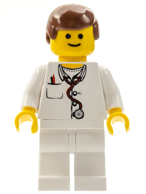 Doctor - Lab Coat Stethoscope and Thermometer, White Legs, Reddish Brown Male Hair – ГРАДСКИ