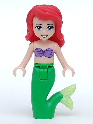 Ariel, Mermaid (Light Nougat) - Medium Lavender Shell Bra Top, Bright Green Tail, Medium Azure Eyes – ДИСНИ