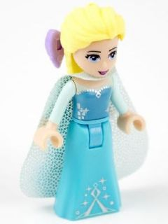 Elsa - Sparkly Light Aqua Cape, Lavender Hair Bow – ДИСНИ