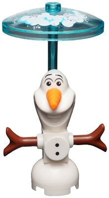 Olaf, Buttons, Clip on Back with Dish - Brick Built – ДИСНИ