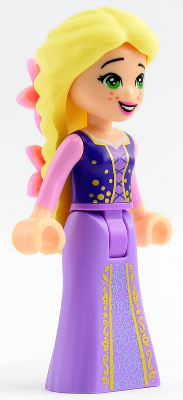 Rapunzel - Mini Doll, Bright Pink Flowers, Dark Purple Vest Open – ДИСНИ