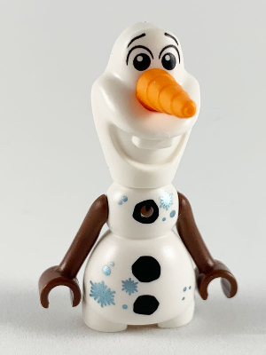 Olaf - Mini Doll Body, Metallic Light Blue Snowflakes – ДИСНИ
