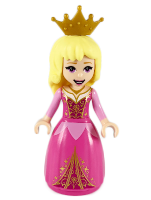 Aurora - Wide Skirt with Gold Filigree, Pearl Gold Tiara – ДИСНИ