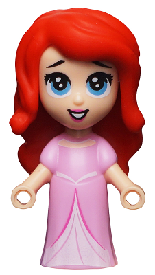 Ariel, Human (Light Nougat) - Micro Doll, Bright Pink Long Dress – ДИСНИ