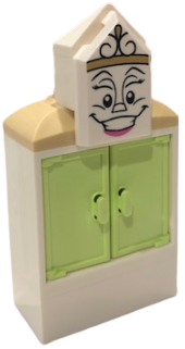 Wardrobe - Printed Face on Tile, Modified 2 x 3 Pentagonal – ДИСНИ
