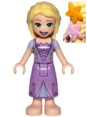 Rapunzel - Mini Doll, Bright Light Orange and Bright Pink Flowers – ДИСНИ