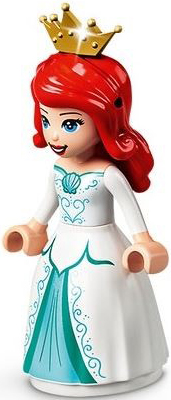 Ariel, Human (Light Nougat) - White Dress, Pearl Gold Tiara – ДИСНИ