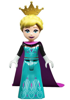 Elsa, Coronation Elsa - Dark Turquoise Dress, Black Sleeves and Magenta Cape – ДИСНИ