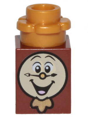 Cogsworth (1 x 1 Brick with Plate, Round 1 x 1 with Flower Edge) – ДИСНИ