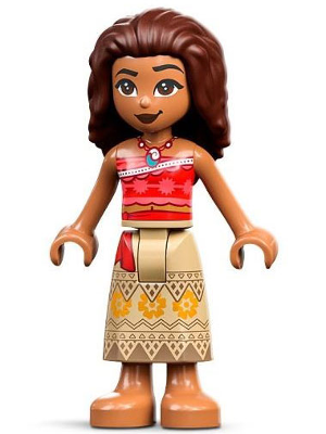 Moana - Mini Doll, Printed Skirt, Dark Brown Hair – ДИСНИ