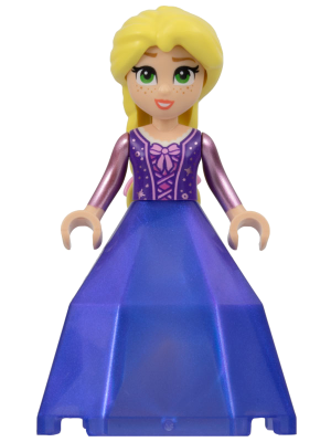 Rapunzel - Mini Doll, Bright Pink Flowers, Diamond Dress Container Bottom – ДИСНИ