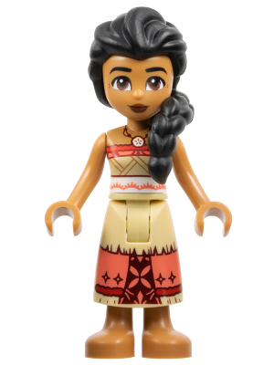 Sina - Red and Tan Top with Tan and Coral Long Skirt – ДИСНИ
