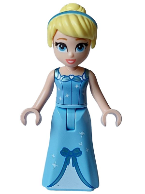 Cinderella - Dress with Sparkles and Bow, Bright Light Blue Top, Coral Lips, Thin Hinge – ДИСНИ