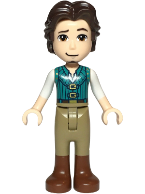 Flynn Rider - Mini Doll, Dark Turquoise Vest, Thin Hinge – ДИСНИ