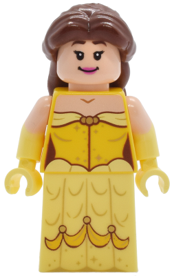 Belle - Minifigure, Dress with Gold Sparkles – ДИСНИ