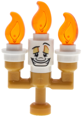 Lumière {Lumiere} - Small Solid Candelabra, White Round Plates – ДИСНИ