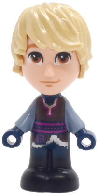 Kristoff - Micro Doll, Reddish Brown Shirt, Dark Blue Pants, Closed Mouth Grin – ДИСНИ