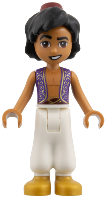 Aladdin - Gold Filigree on Vest and Belt, Medium Nougat Skin – ДИСНИ