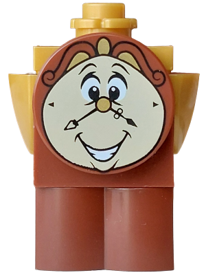 Cogsworth - Printed Face with Teeth, Log Profile Body – ДИСНИ