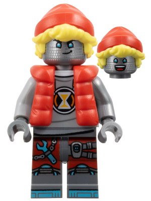 Cooper - Robot with Red Cap and Puffer Vest, Clip on Back – ДРИЙМЗ