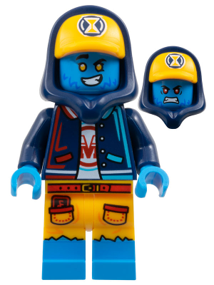 Logan - Dark Blue Hoodie, Bright Light Orange Cap – ДРИЙМЗ