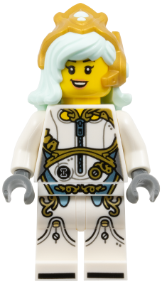 Astrid - White Outfit, Light Aqua Hair, Gold Crown – ДРИЙМЗ