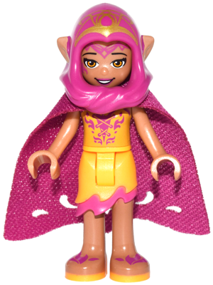 Azari Firedancer - Bright Light Orange with Long Cape and Hood – ЕЛФИ