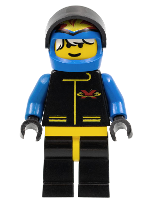 Extreme Team - Blue, Blue Flame Helmet, White Bangs Messy Hair – ГРАДСКИ