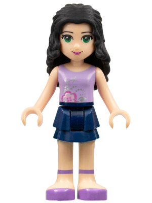 Friends Emma - Dark Blue Layered Skirt, Lavender Top – ПРИЯТЕЛИ