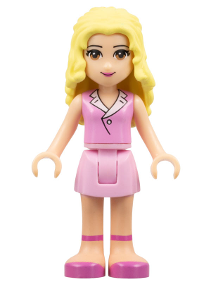 Friends Marie - Bright Pink Skirt, Bright Pink Sleeveless Blouse Top – ПРИЯТЕЛИ