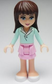 Friends Sophie - Bright Pink Layered Skirt, Light Aqua Long Sleeve Blouse Top – ПРИЯТЕЛИ