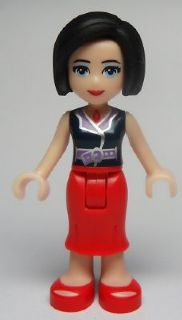 Friends Anna - Red Long Skirt, Dark Blue Sleeveless Blouse Top – ПРИЯТЕЛИ