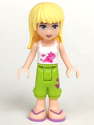 Friends Stephanie - Lime Cropped Trousers, White Top – ПРИЯТЕЛИ