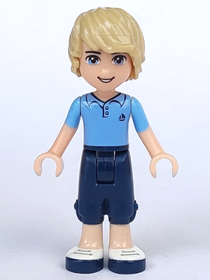 Friends Andrew - Dark Blue Cropped Trousers, Bright Light Blue Polo Shirt – ПРИЯТЕЛИ