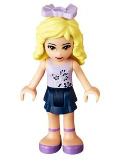 Friends Danielle - Dark Blue Layered Skirt, Lavender Top, Bow – ПРИЯТЕЛИ