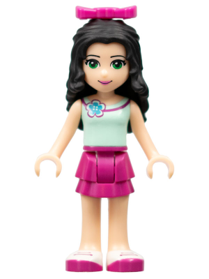 Friends Emma - Magenta Layered Skirt, Light Aqua Top with Flower, Bow – ПРИЯТЕЛИ