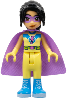 Friends Liann - Bright Light Yellow Superhero Costume, Medium Lavender Cape – ПРИЯТЕЛИ