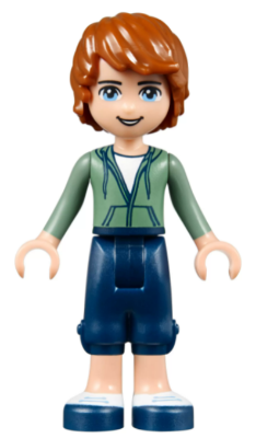 Friends Julian - Dark Blue Cropped Trousers, Sand Green Hoodie – ПРИЯТЕЛИ