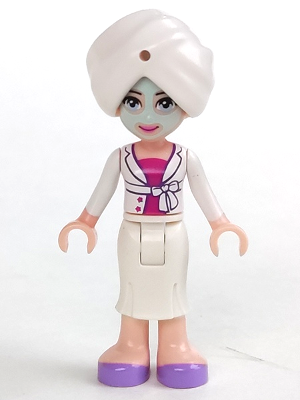 Friends Sophie - White Long Skirt, Magenta Top with White Jacket, White Turban, Light Aqua Mask – ПРИЯТЕЛИ