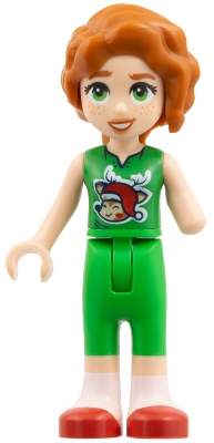 Autumn - Bright Green Outfit with Reindeer in Santa Hat – ПРИЯТЕЛИ