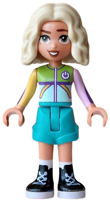 Friends Nova - Light Aqua and Lime Sweater, Dark Turquoise Shorts, Black Boots – ПРИЯТЕЛИ